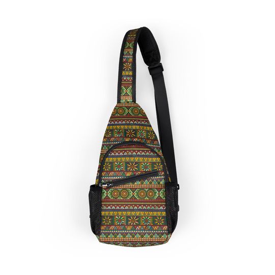Discover Colorful Bohemian Chest Bag | Trendy Sling Bag for Festivals, Outdoor Adventures, Travel, Unique Gifts