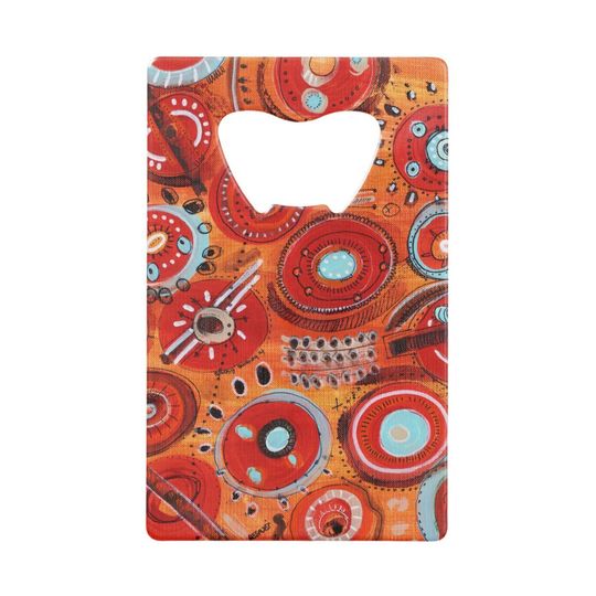 Discover Terra Abstract Credit Card Bottle Opener