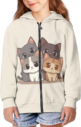 Discover Cute Kids Zip-Up Hoodies