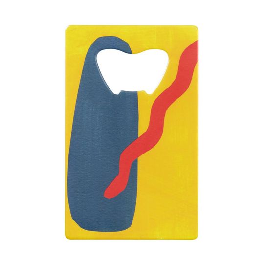 Discover Primary Colors Credit Card Bottle Opener
