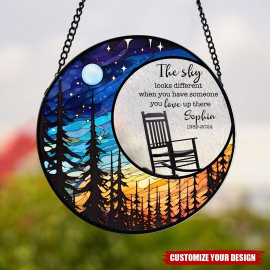 Discover The Sky Looks Different - Personalized Window Hanging Suncatcher