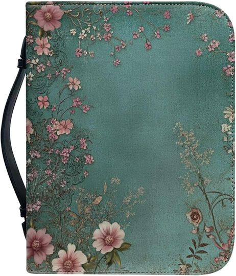 Discover Leather Bible Covers - Men & Women, Bible Cases & Bags, Pink Flowers
