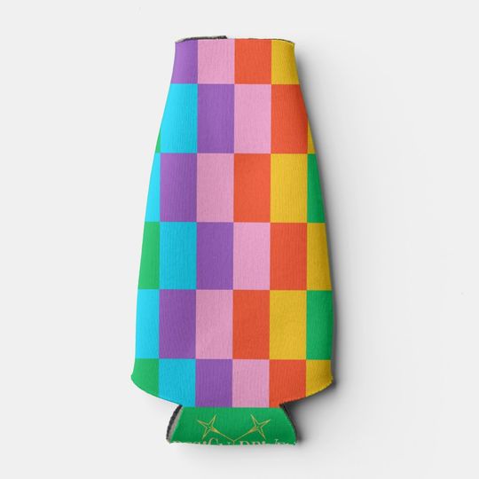 Discover Rainbow Steps Blocks Pattern Beverage Cooler