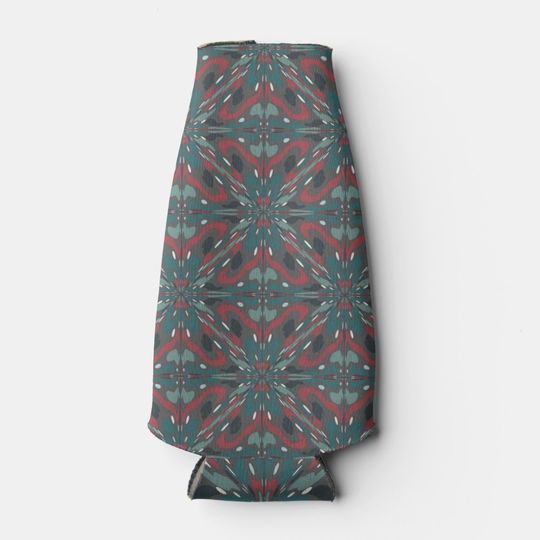 Discover Native Tribal Southwestern Colors Pattern Bottle Cooler