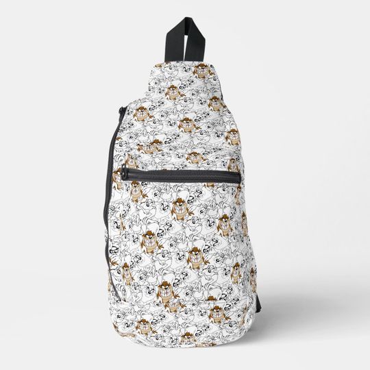 Discover TAZ™ Line Art Color Pop Pattern Sling Bag