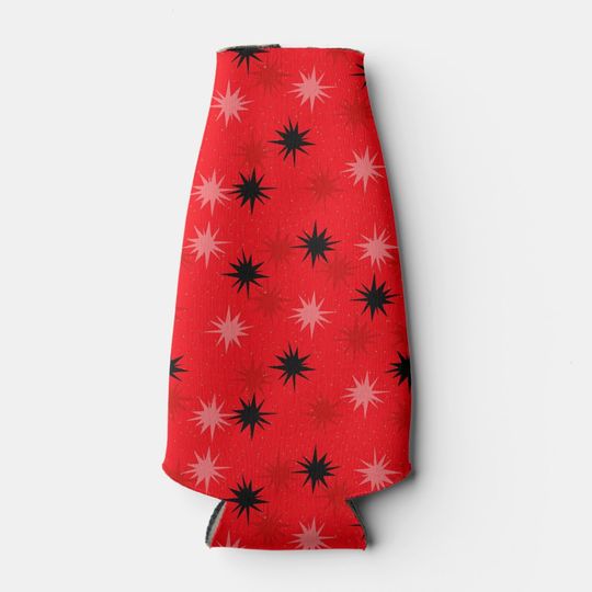 Discover Atomic Red Starbursts Bottle Cooler