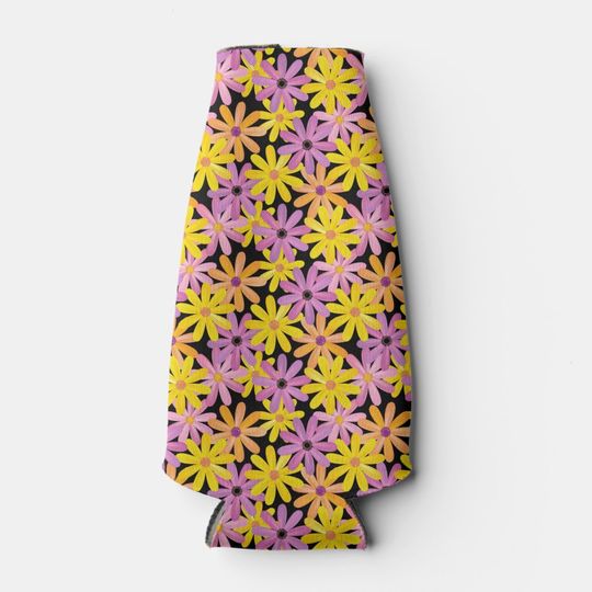 Discover Gerbera flowers pattern, background bottle cooler