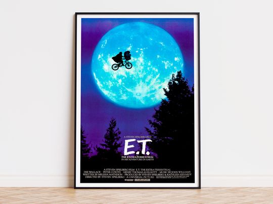 Discover E.T. the Extra-Terrestrial - Movie Poster | Digital Download | High Quality Ready To Print