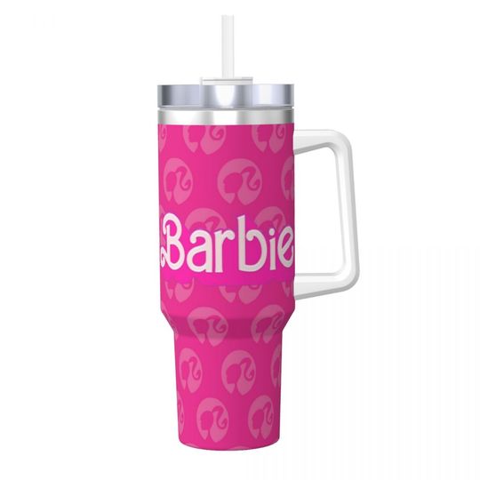 Discover Barbie 40 Oz Ultimate Tumbler with Handle and Straw Vacuum Insulated Tumbler