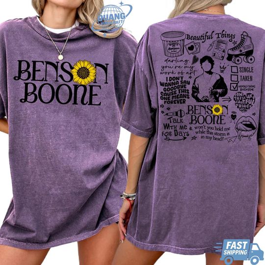 Discover Benson Boone Bootleg Shirt, Benson Boone Shirt, Benson Boone Merch, Benson Boone Concert Tour, Tour Album 2025 Concert