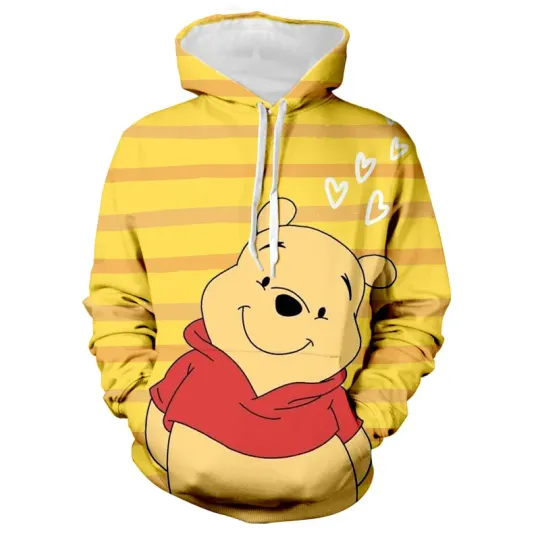 Discover winniee the poohh Boys Girls Hoodie Disneyyy Children's Hoodie 3D Printing Stitchh Pullover Mickeyy mouse Men's Hoodie New Men's Wear