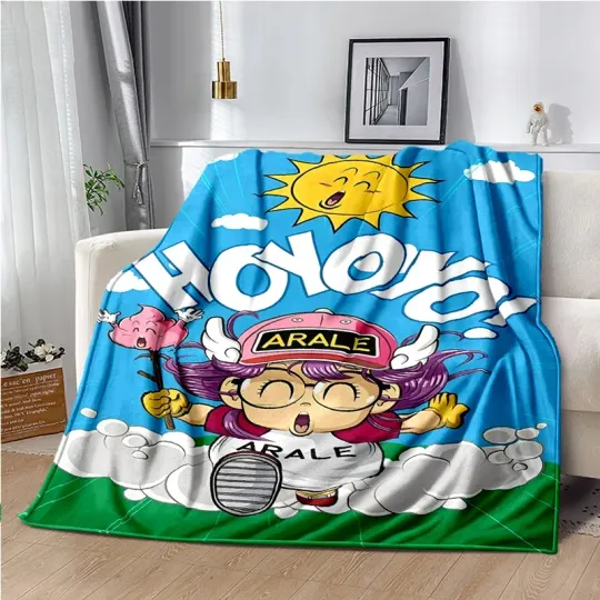 Discover Cute Anime DR S-Slump A-Arale Blanket