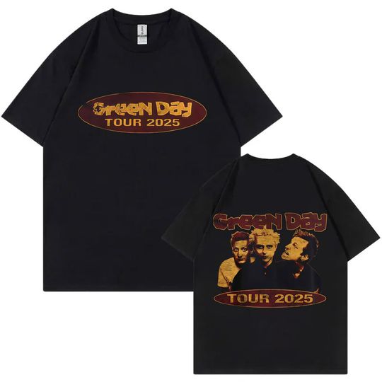 Discover Rock Band Green Day Tour 2025 Graphic T Shirts