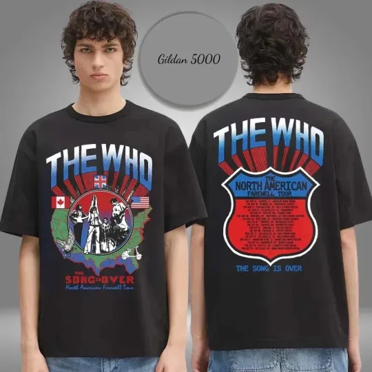 Discover The Who 'The Song is Over' North America Highway Tour 2025 T-Shirt