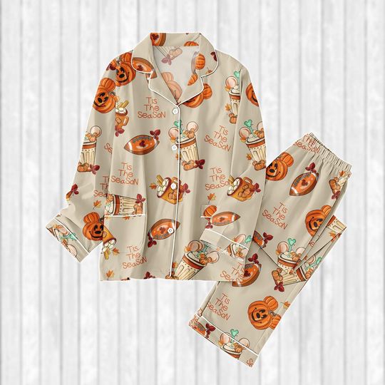 Discover Halloween Mickeyy Pumpkin Pajamas Set
