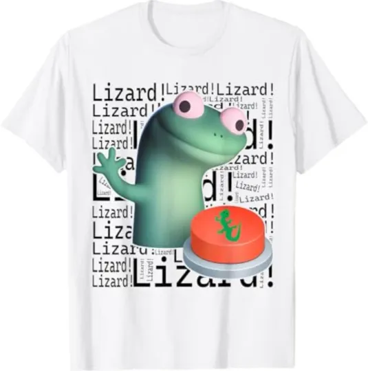 Discover Lizard Lizard Lizard Button Meme T-Shirt