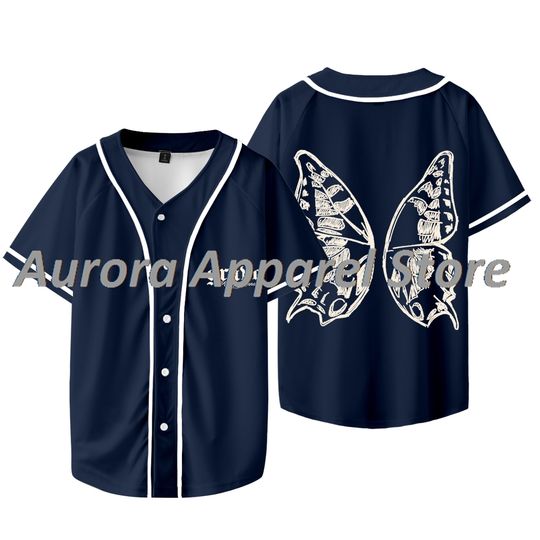 Discover Avery Annaa Grave Baseball Jacket Tee Let Go Letters Tour Merch Baseball Jersey
