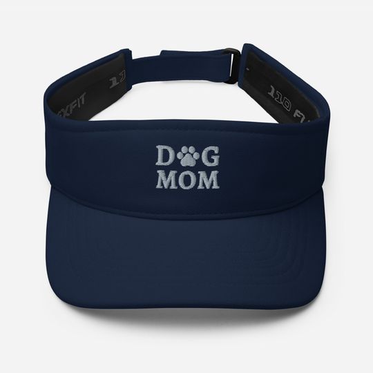 Discover Dog Mom Visor, Dog mom hat, embroidered unisex visor hat, dog mom hats for women, dog mom gifts.