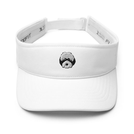Discover Sheepadoodle Embroidered Sun Visor Hat, Gifts For Her.