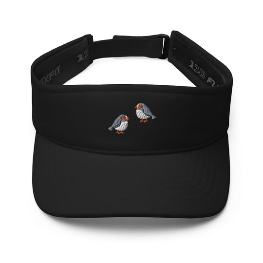 Discover Finches Embroidered Sun Visor Hat, Gifts For Her.