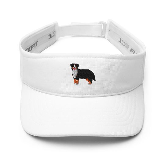 Discover Bernese Mountain Dog Embroidered Sun Visor Hat, Gifts For Her.