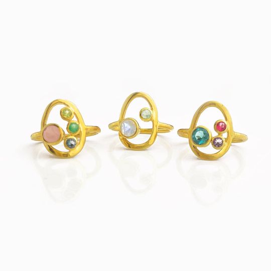 Discover Oval Shaped Mothers Ring for One, Two or Three Children Custom Kids Ring Mom of Two Ring 1 2 3 Kids Mama Birthstone Ring Christmas Gift