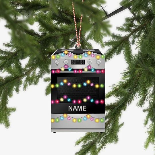 Discover Personalized Kitchen Electric Stove Christmas Ornament, Electric Stove Acrylic Ornament