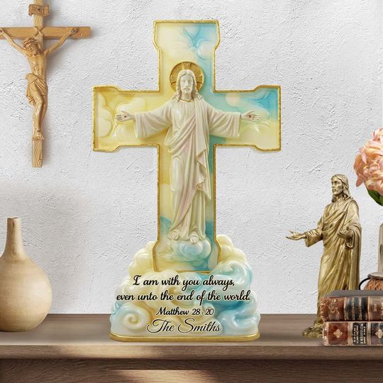 Discover I Am With You Always - Personalized Christian Custom Shaped Acrylic Plaque