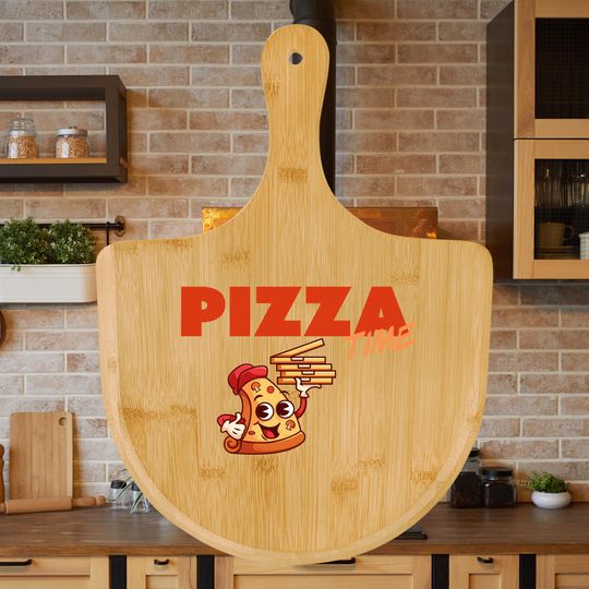 Discover Personalized Bamboo Pizza Board  | Fun Home Decor | Kitchen Gift | Engraved Serving Platter | Pizza Lover's Gift