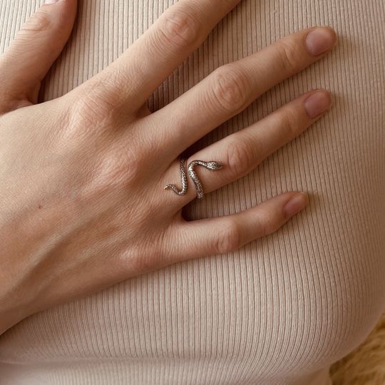 Discover Vintage Snake Ring  Adjustable Snake Ring  Open Snake Ring   925 Sterling Silver Snake Ring  Gold Snake Ring  Spiral Ring  Animal Ring