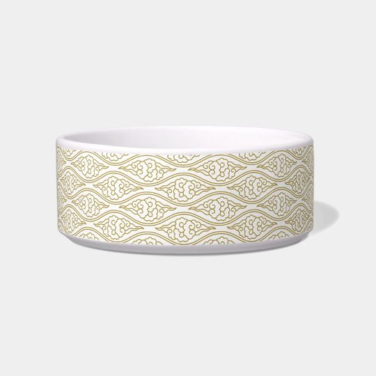 Discover Vintage Chinese Clouds Pattern Small Pet Bowl