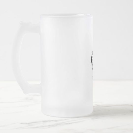 Discover Tribal Turtle Shield Tattoo Frosted Glass Beer Mug