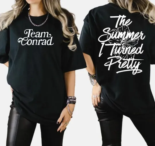 Discover Team Conrad Typography Style 2 Side Shirt, Conrad Fisher T-shirt