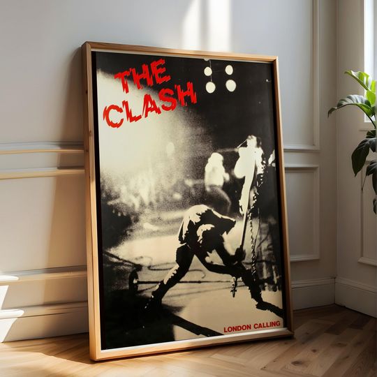 Discover The London Calling Poster, Vintage Music Poster, Iconic Band Poster, Retro Rock and Roll Decor, Classic Album Cover Art
