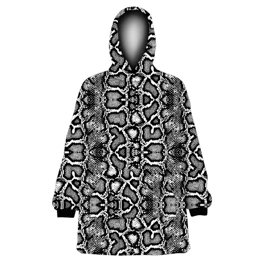 Discover Reptile Python Snake Skin All Over Print  Blanket Hoodie