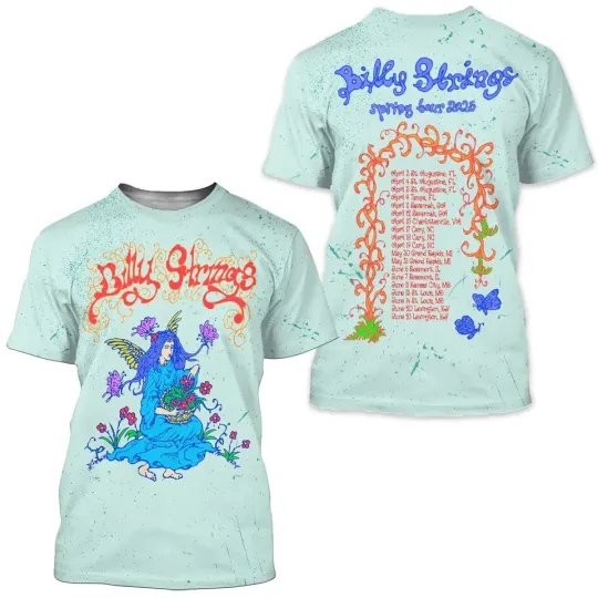Discover Billy Strings Spring Tour 2025 Blossom Strange With 3D T Shirt HRL735