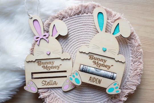 Discover Easter Bunny Money Basket Filler | Easter Gifts for Children, Teenagers | Easter Basket Filler | Easter Money Holder Gifts