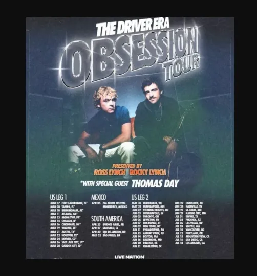 Discover The Driver Era Obsession Tour 2025 Tour Dates Home Decor Poster