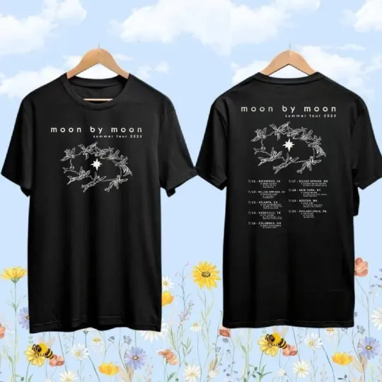 Discover Moon By Moon Summer Tour 2025 Unisex Double Sided T-shirt