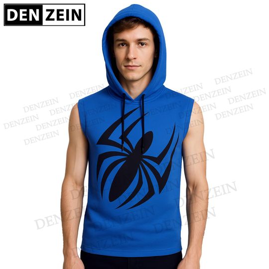 Discover szkarłatny pająk bez rękawów bluza: królewski niebieski siłownia pullover