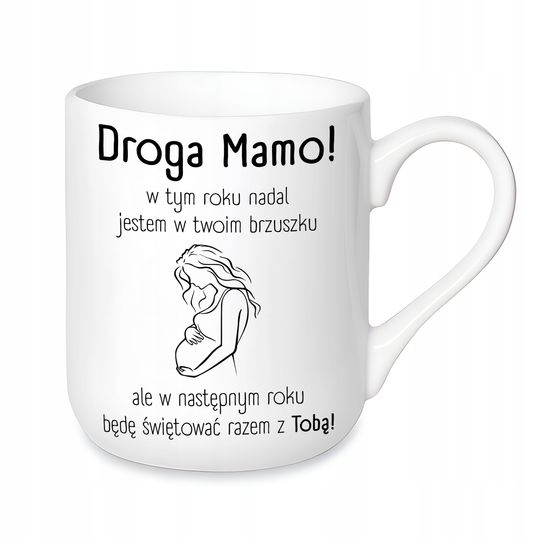 Discover Kubek Elegant Biały na prezent dla przyszłej mamy na Dzień Mamy