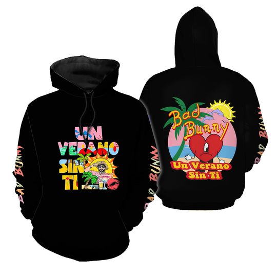 Discover raper bad bunny un verano sin ti album hoodie