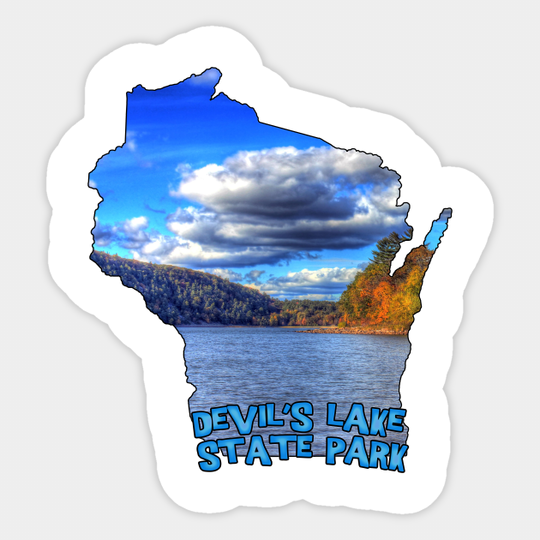 Discover Devil's Lake State Park Wisconsin Sticker