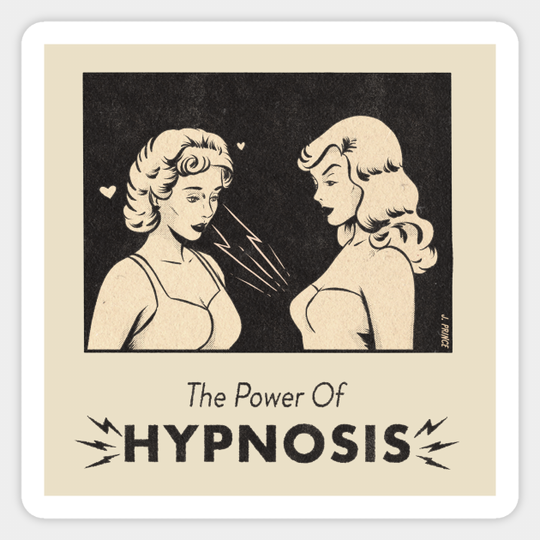 Discover The Power Of Hypnosis - Lesbian Art - Sticker