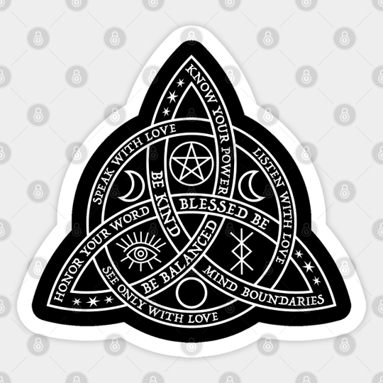 Discover Good Witch Celtic Knot - Witch - Sticker