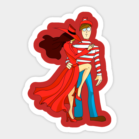 Discover #Where - Waldo And Carmen Sandiego - Sticker