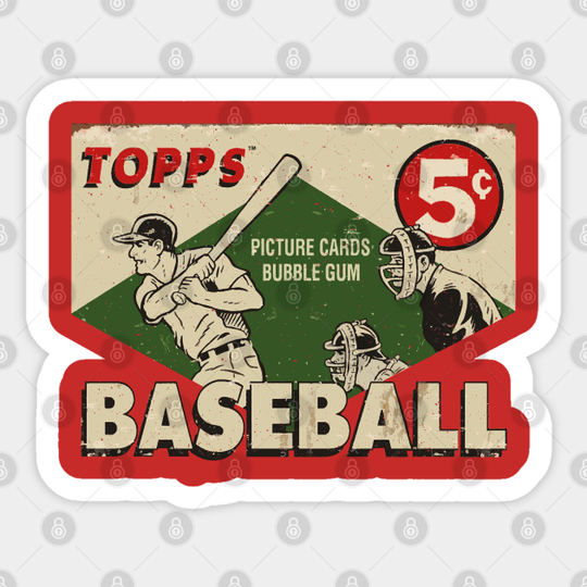 Discover Baseball Vintage - Baseball - Sticker