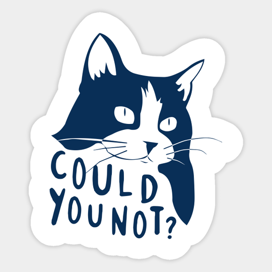 Discover Could You Not? - Cat - Sticker