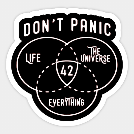 Discover The Hitchhiker's Guide to the Galaxy 42 is the Answer - The Hitchhikers Guide To The Galaxy - Sticker