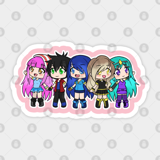 Discover Gacha Krew Family - Itsfunneh - Sticker